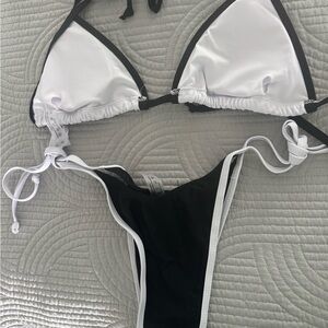 SHEIN Monochrome Bikini Set